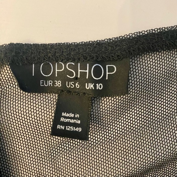 Topshop Off-The-Shoulder Floral Embroidered Bodycon Mini Dress - Picture 10 of 15